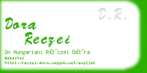 dora reczei business card